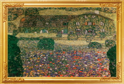 (명화) MK60-112 구스타프 클림트(Gustav Klimt)아테제 호수 옆의 시골집