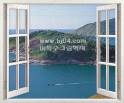 (Bj뮤럴) 창문형 KK90-015 (원하시는사이즈 제작가능)