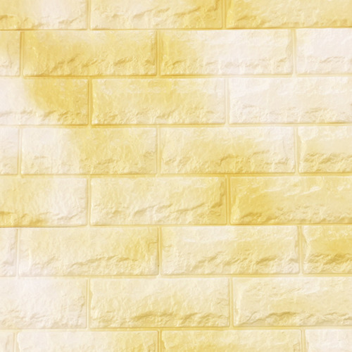 폼브릭 옐로우 100cm x 30cm - 벽돌 20장(폼블럭벽지/폼블럭/접착식파벽돌/접착시트/파벽돌시트지)