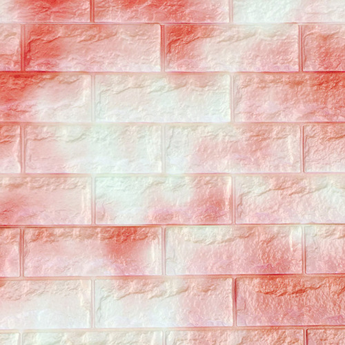 폼브릭 핑크 100cm x 30cm - 벽돌 20장(폼블럭벽지/폼블럭/접착식파벽돌/접착시트/파벽돌시트지)